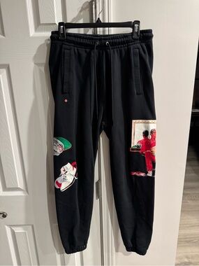 Black Jordan graphic pants
